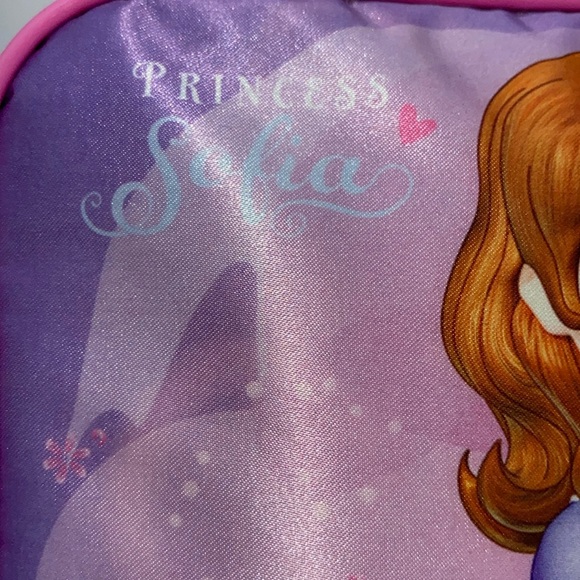 Disney Princess Sofia Soft Sided Zippered School Lunch Bag Kids - Picture 2 of 12
